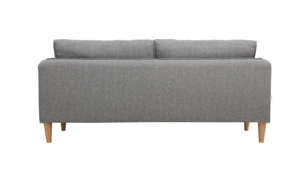 Canapé Scandinave 3 Places En Tissu Gris Clair Et Bois Clair KURT – Miliboo & Stéphane Plaza grossiste en ligne 5