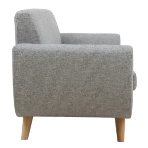 De super promotions disponibles Canapé Scandinave 3 Places En Tissu Gris Clair Et Bois Clair PURE 13