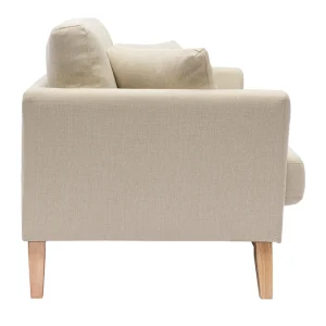 Canapé Scandinave Déhoussable 2 Places En Tissu Beige Et Bois Clair OSLO magasin en ligne france 14