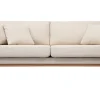 ﻿soldes Canapé Scandinave Déhoussable 3 Places En Tissu Beige Et Bois Clair OSLO 25