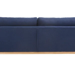 Canapé Scandinave Déhoussable 3 Places En Tissu Bleu Foncé Et Bois Clair OSLO nouvelle saison 15