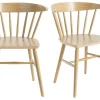 Chaises à Barreaux Bois Clair Chêne (lot De 2) DARIA 29