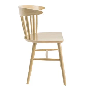 Chaises à Barreaux Bois Clair Chêne (lot De 2) DARIA 18