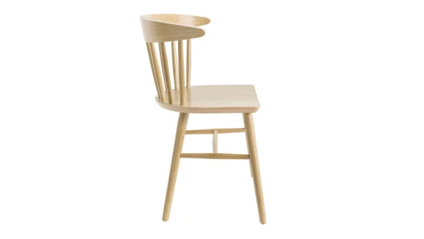 Chaises à Barreaux Bois Clair Chêne (lot De 2) DARIA 5