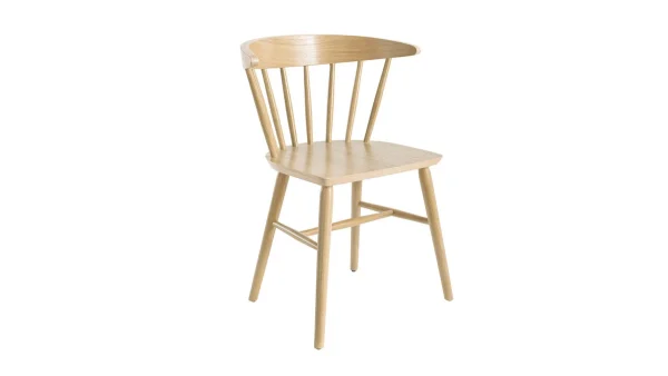 Chaises à Barreaux Bois Clair Chêne (lot De 2) DARIA 4