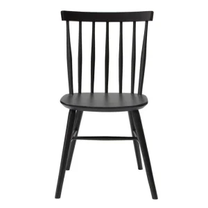 Neuve avec étiquette Chaises à Barreaux Bois Noir (lot De 2) COLBERT 12