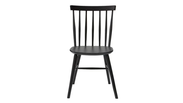 Chaises à Barreaux Bois Noir (lot De 2) COLBERT 3