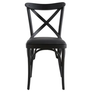 Chaises Bistrot En Bois Noir (lot De 2) MARCEL 13