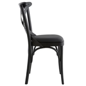 Chaises Bistrot En Bois Noir (lot De 2) MARCEL 17