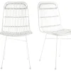 Chaises Blanches En Rotin Et Métal (lot De 2) MALACCA – Miliboo & Stéphane Plaza 34