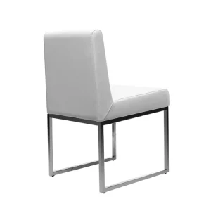 Chaises Design Blanc Et Acier Chromé (lot De 2) JUNIA 19