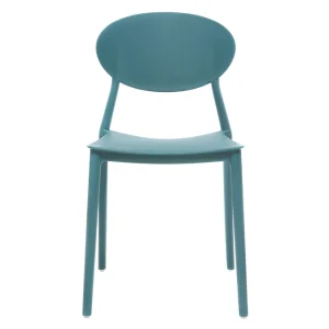 Chaises Design Empilables Bleu Canard (lot De 2) ANNA 13