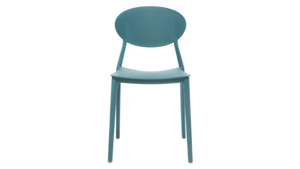 Chaises Design Empilables Bleu Canard (lot De 2) ANNA 3