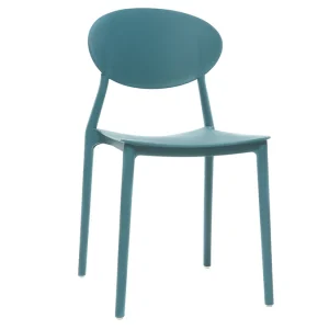 Chaises Design Empilables Bleu Canard (lot De 2) ANNA 15