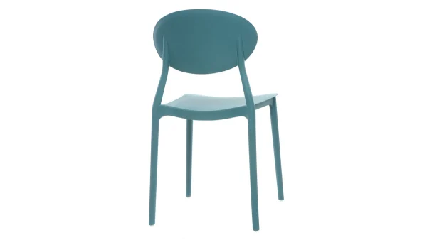 Chaises Design Empilables Bleu Canard (lot De 2) ANNA 6