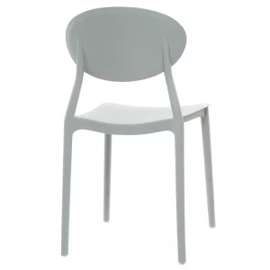 Chaises Design Empilables Grises (lot De 2) ANNA 19