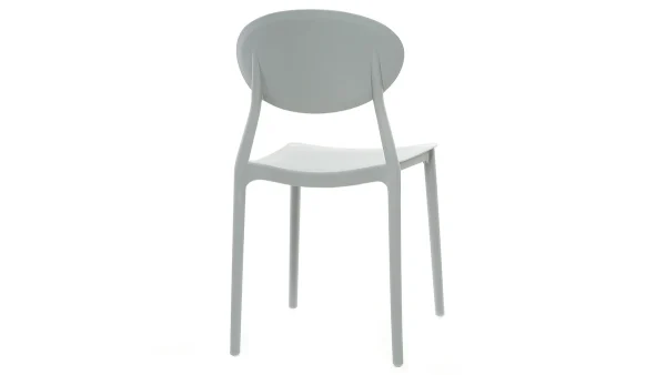 Chaises Design Empilables Grises (lot De 2) ANNA 6