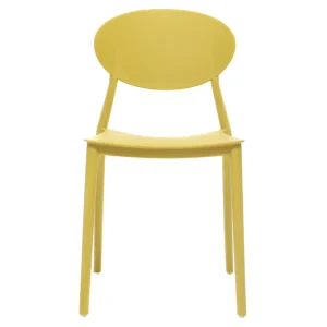 Chaises Design Empilables Jaunes (lot De 2) ANNA 12