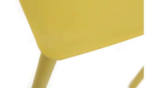 Chaises Design Empilables Jaunes (lot De 2) ANNA 6