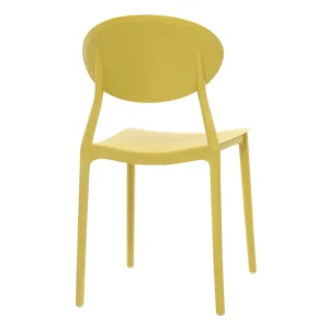 Chaises Design Empilables Jaunes (lot De 2) ANNA 16