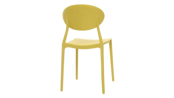 Chaises Design Empilables Jaunes (lot De 2) ANNA 5