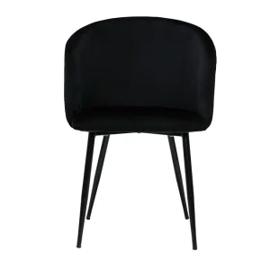 Chaises Design En Velours Noir (lot De 2) VANITY 15