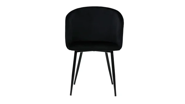 Chaises Design En Velours Noir (lot De 2) VANITY vente chaude 3