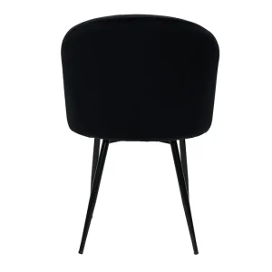 Chaises Design En Velours Noir (lot De 2) VANITY vente chaude 21