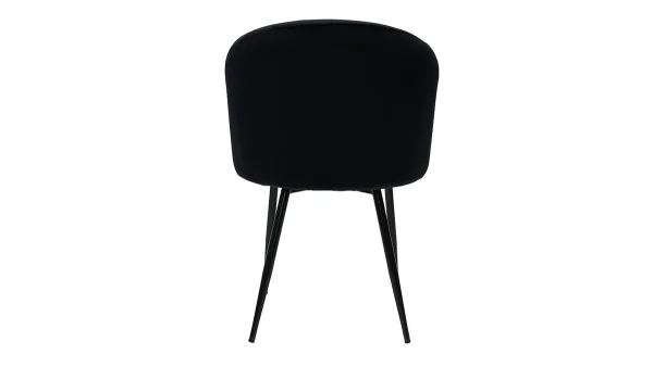 Chaises Design En Velours Noir (lot De 2) VANITY vente chaude 6