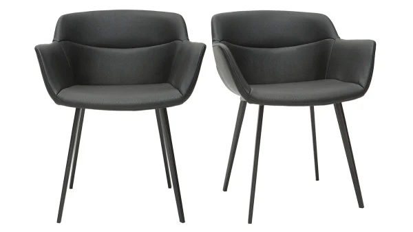 Chaises Design Noires (lot De 2) NERO 1