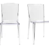 Chaises Design Transparentes Empilables (lot De 2) ISLAND en promotion 26