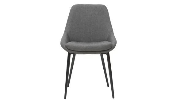 Chaises En Tissu Gris (lot De 2) HOLO – Miliboo & Stéphane Plaza 3