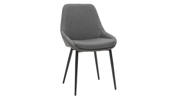 Chaises En Tissu Gris (lot De 2) HOLO – Miliboo & Stéphane Plaza 4