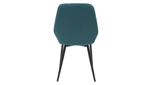 Chaises En Tissu Velours Bleu Pétrole Et Métal Noir (lot De 2) HOLO – Miliboo & Stéphane Plaza 6