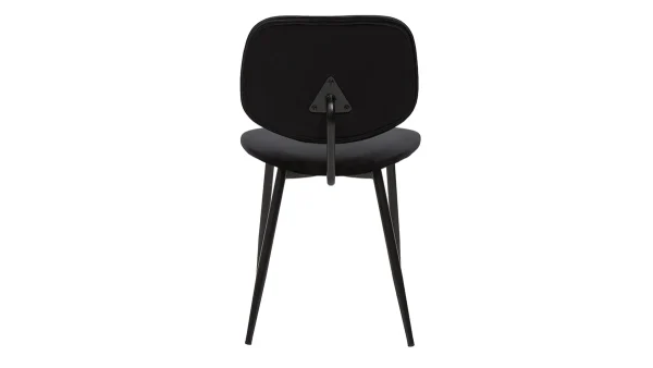 Chaises Noires En Tissu Velours Et Métal (lot De 2) TOBIAS achetez 6