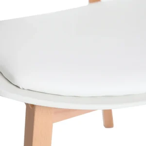 marque pas cher en ligne Chaises Scandinaves Blanc Et Bois Clair (lot De 2) BLOEM – Miliboo & Stéphane Plaza 22