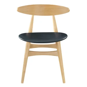 Chaises Scandinaves Bois Clair Et Noir (lot De 2) WALFORD 16