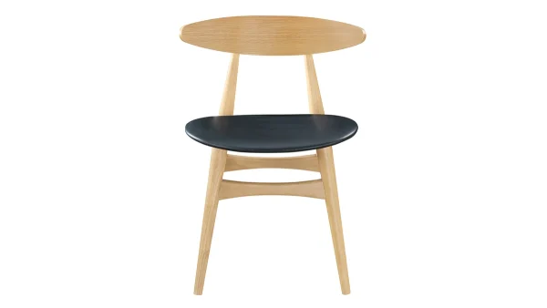 Chaises Scandinaves Bois Clair Et Noir (lot De 2) WALFORD Les achats en ligne 3