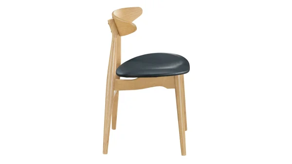 Chaises Scandinaves Bois Clair Et Noir (lot De 2) WALFORD Les achats en ligne 5