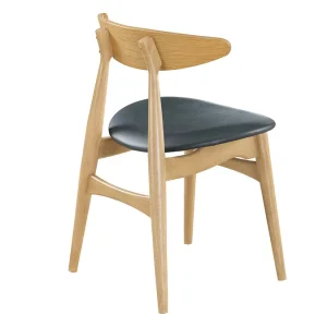 Chaises Scandinaves Bois Clair Et Noir (lot De 2) WALFORD 22