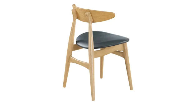 Chaises Scandinaves Bois Clair Et Noir (lot De 2) WALFORD 6