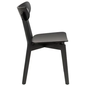 marque pas cher en ligne Chaises Scandinaves Bois Noir (lot De 2) BAKI 17