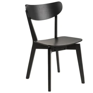 marque pas cher en ligne Chaises Scandinaves Bois Noir (lot De 2) BAKI 15