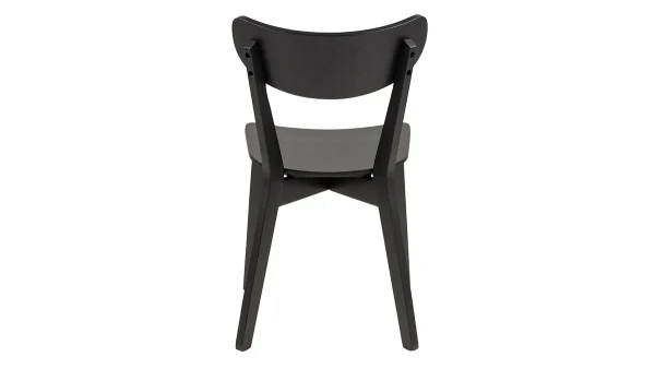 marque pas cher en ligne Chaises Scandinaves Bois Noir (lot De 2) BAKI 6