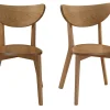 Chaises Scandinaves En Bois Clair Chêne (lot De 2) LEENA Prix très abordable 28