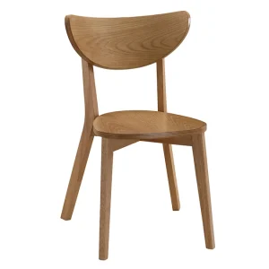 Chaises Scandinaves En Bois Clair Chêne (lot De 2) LEENA Prix très abordable 18