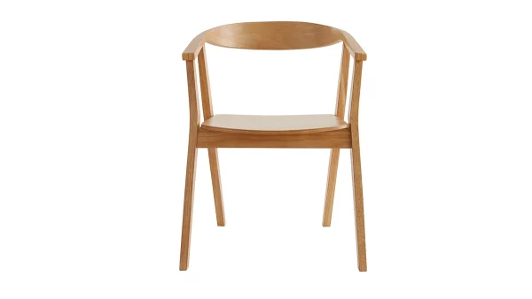 Chaises Scandinaves En Bois Clair Massif (lot De 2) BAHIA 3