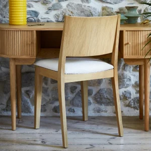 Chaises Scandinaves En Tissu Effet Laine Bouclée écru Et Bois Clair Chêne (lot De 2) MELVIL meilleur cadeau 22