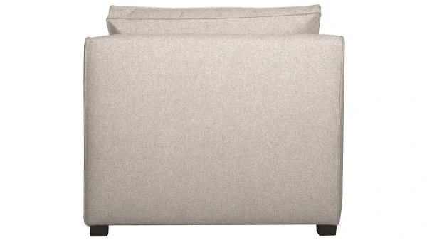 Chauffeuse 1 Place Design En Tissu Beige PLURIEL 5