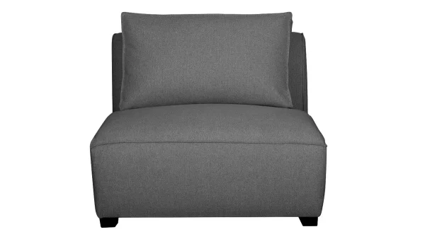 grossiste Chauffeuse 1 Place Design En Tissu Gris Anthracite PLURIEL 1